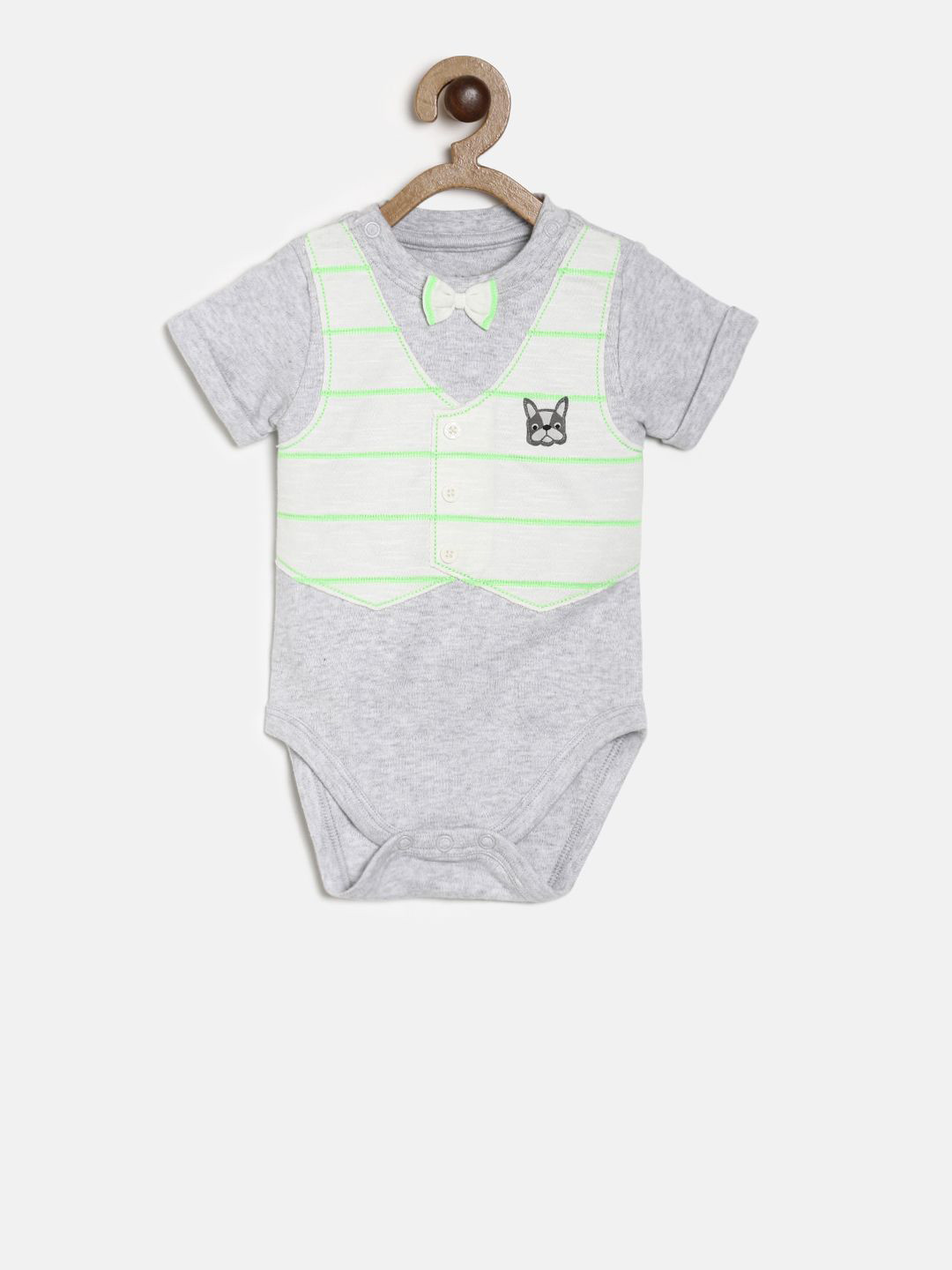 MINI KLUB Boys Grey & White Co-Ord Set