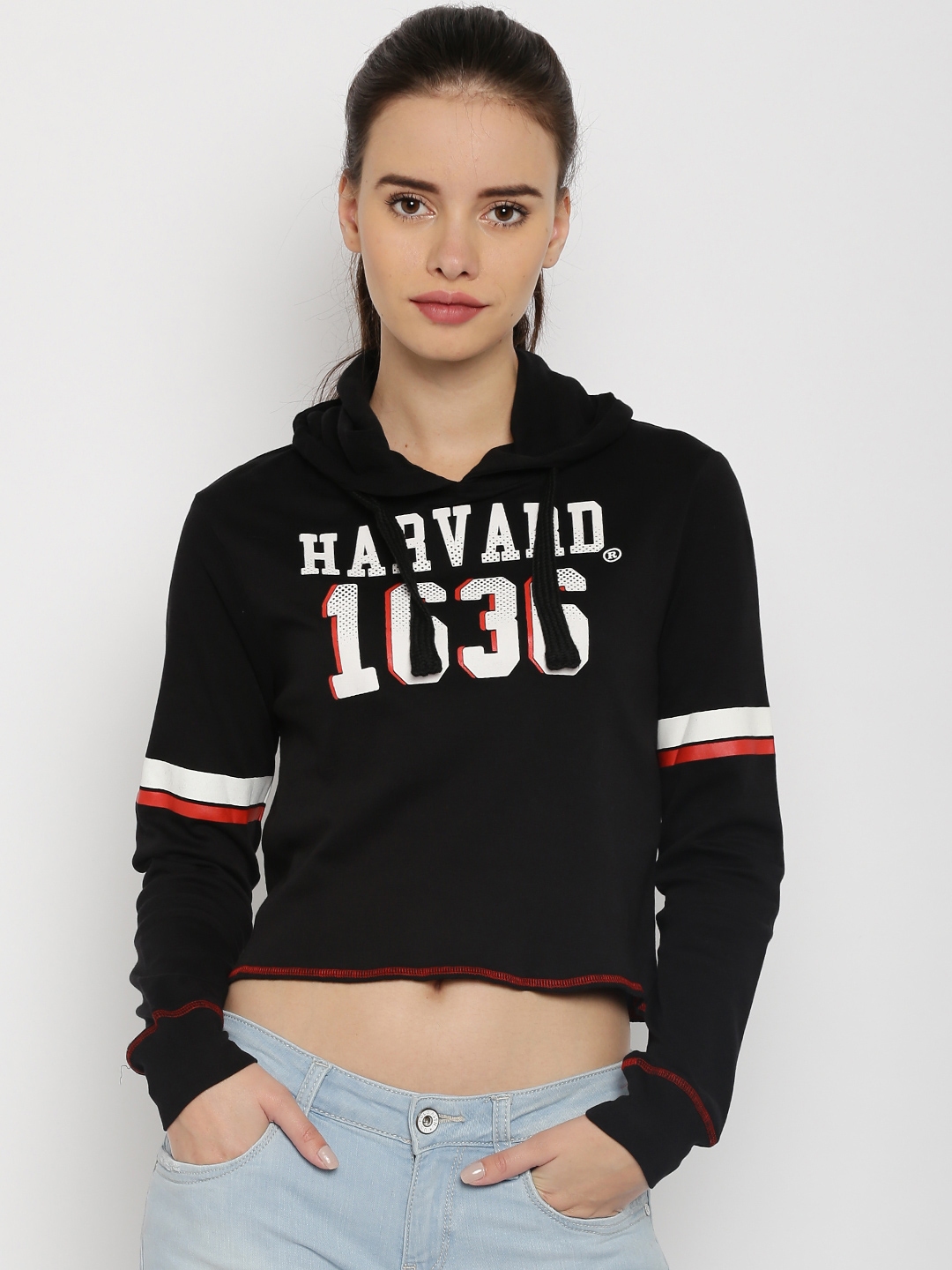 harvard cropped sweatshirt