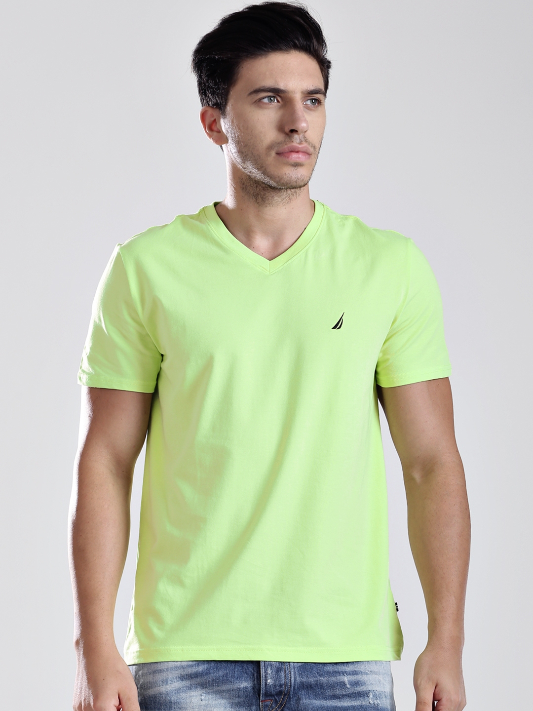 lime green nautica shirt