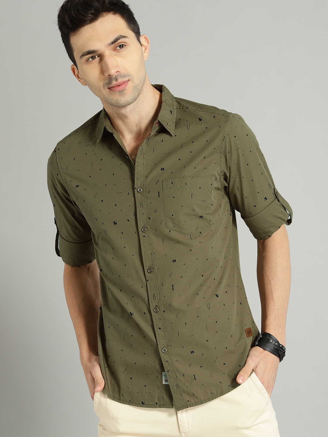 Army green hot sale colour shirt