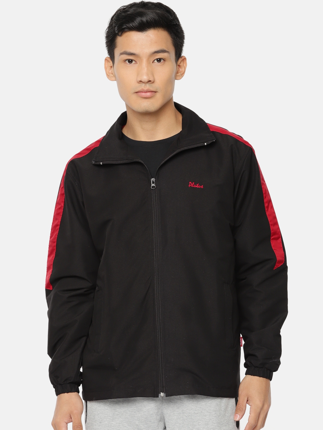 Buy Plutus Men Black Solid Sporty Jacket Jackets for Men 8898101