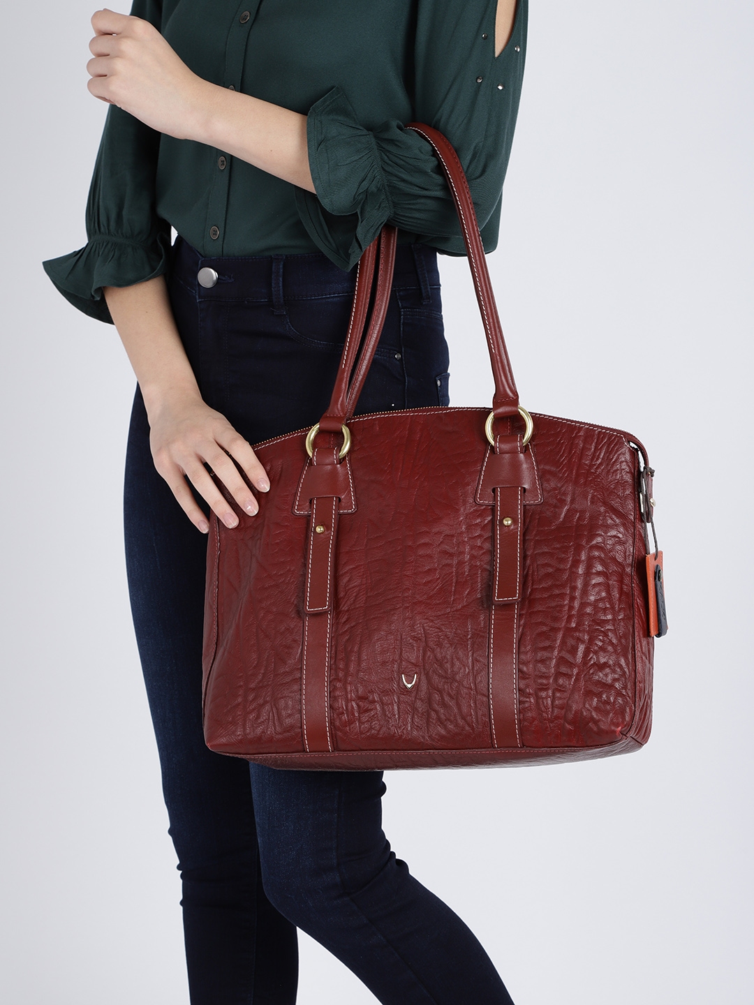 Buy Hidesign Red Solid Shoulder Bag  Handbags for Women 8911115  Myntra