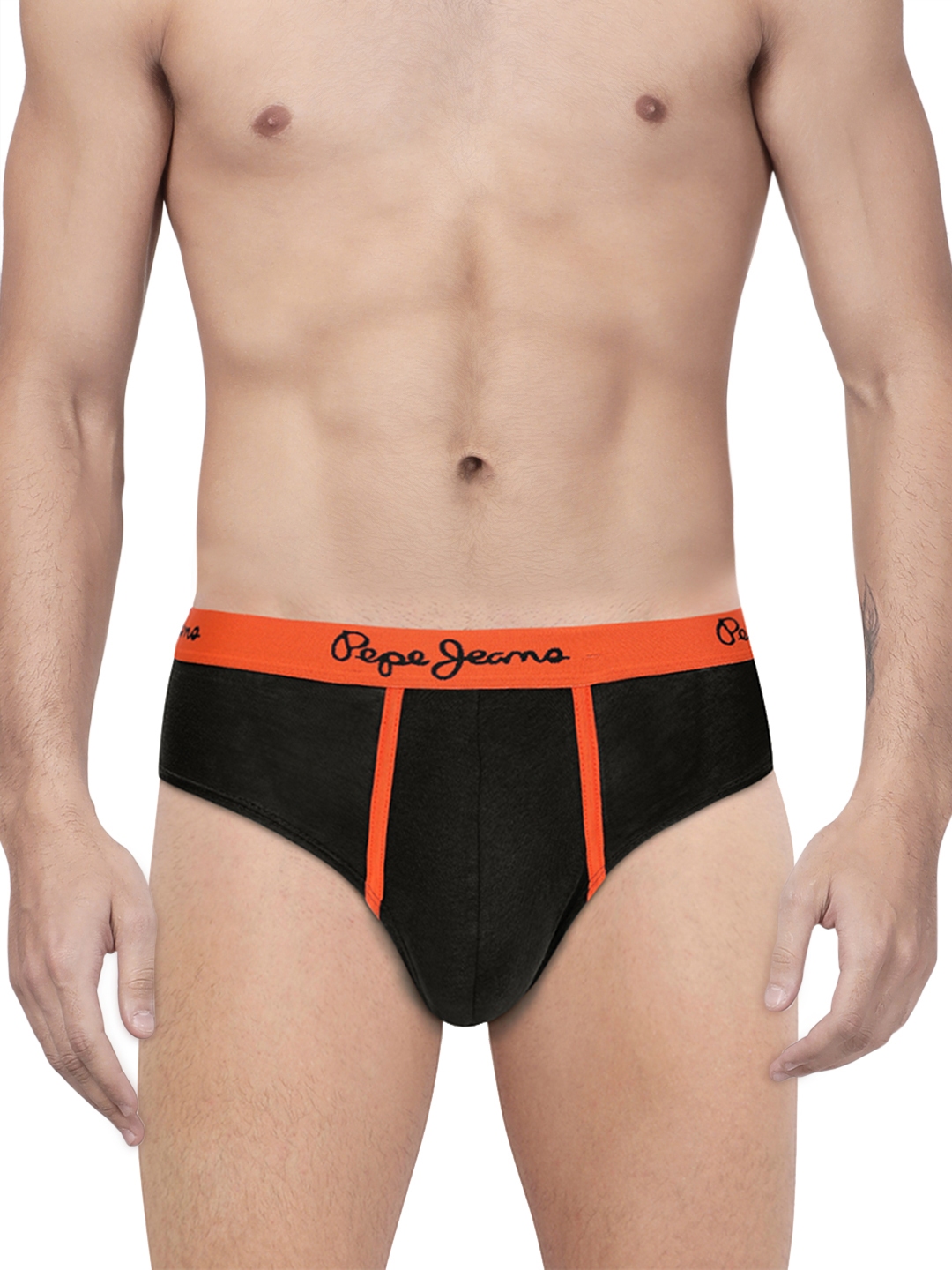 Buy Pepe Jeans Men Black Solid Brief 8904311300755 - Briefs for