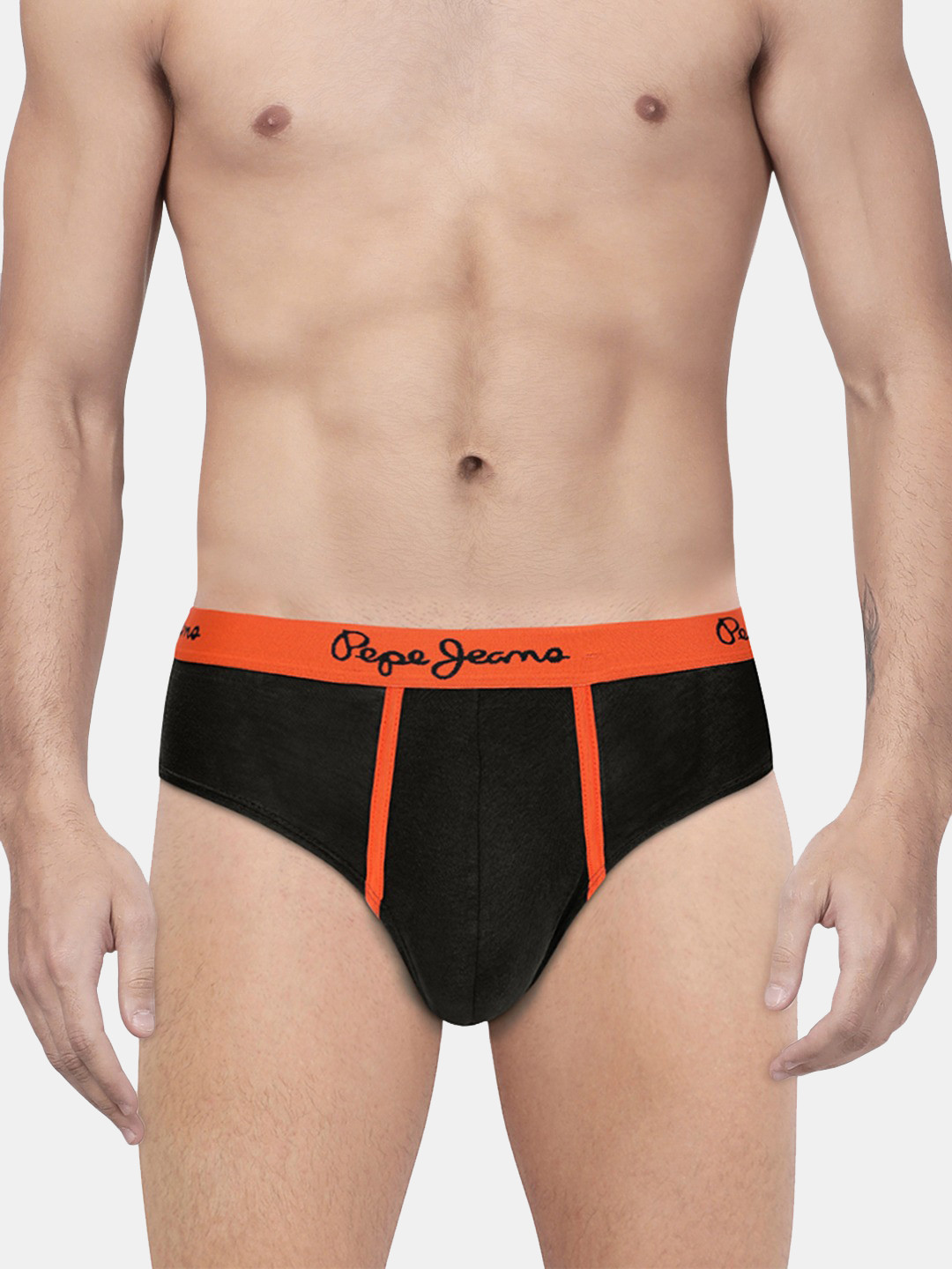 Pepe Jeans Men Black Solid Briefs 8904311300762