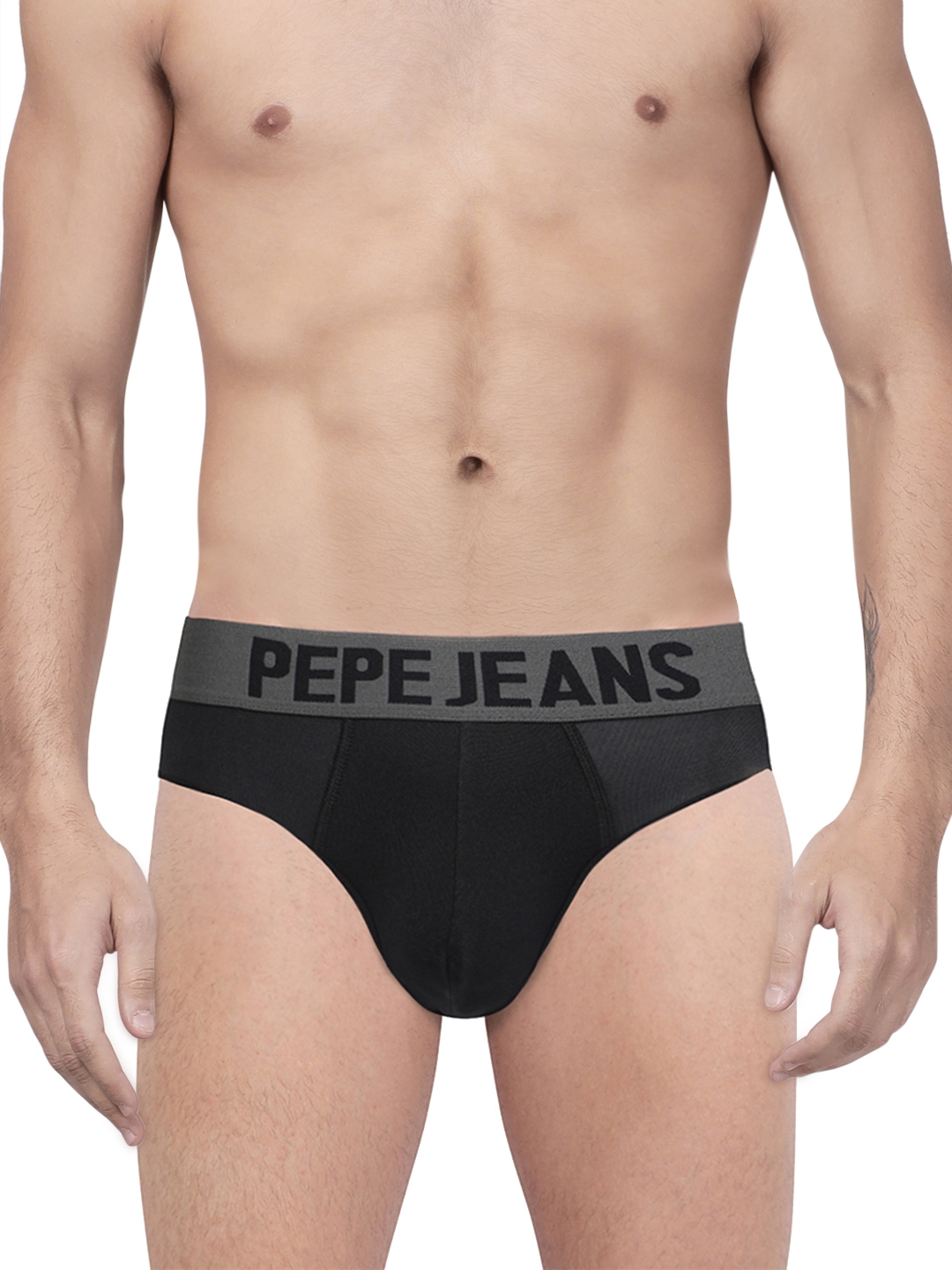 Buy Pepe Jeans Men Black Solid Briefs 8904311300526 - Briefs for