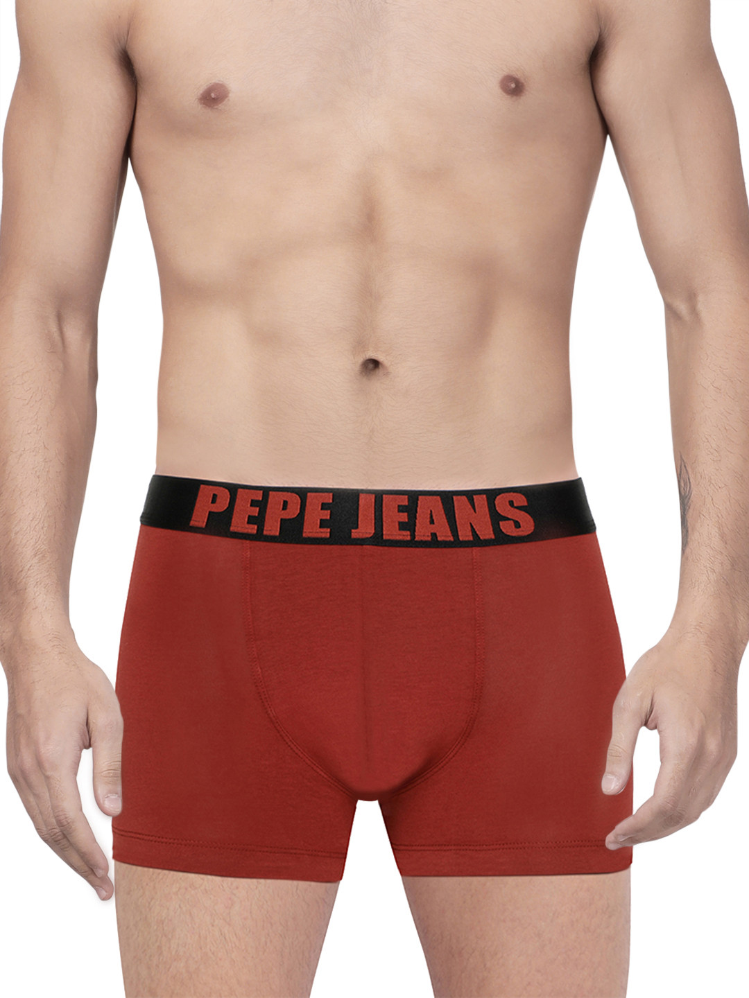 Pepe Jeans Men Maroon Solid Trunks 8904311304036