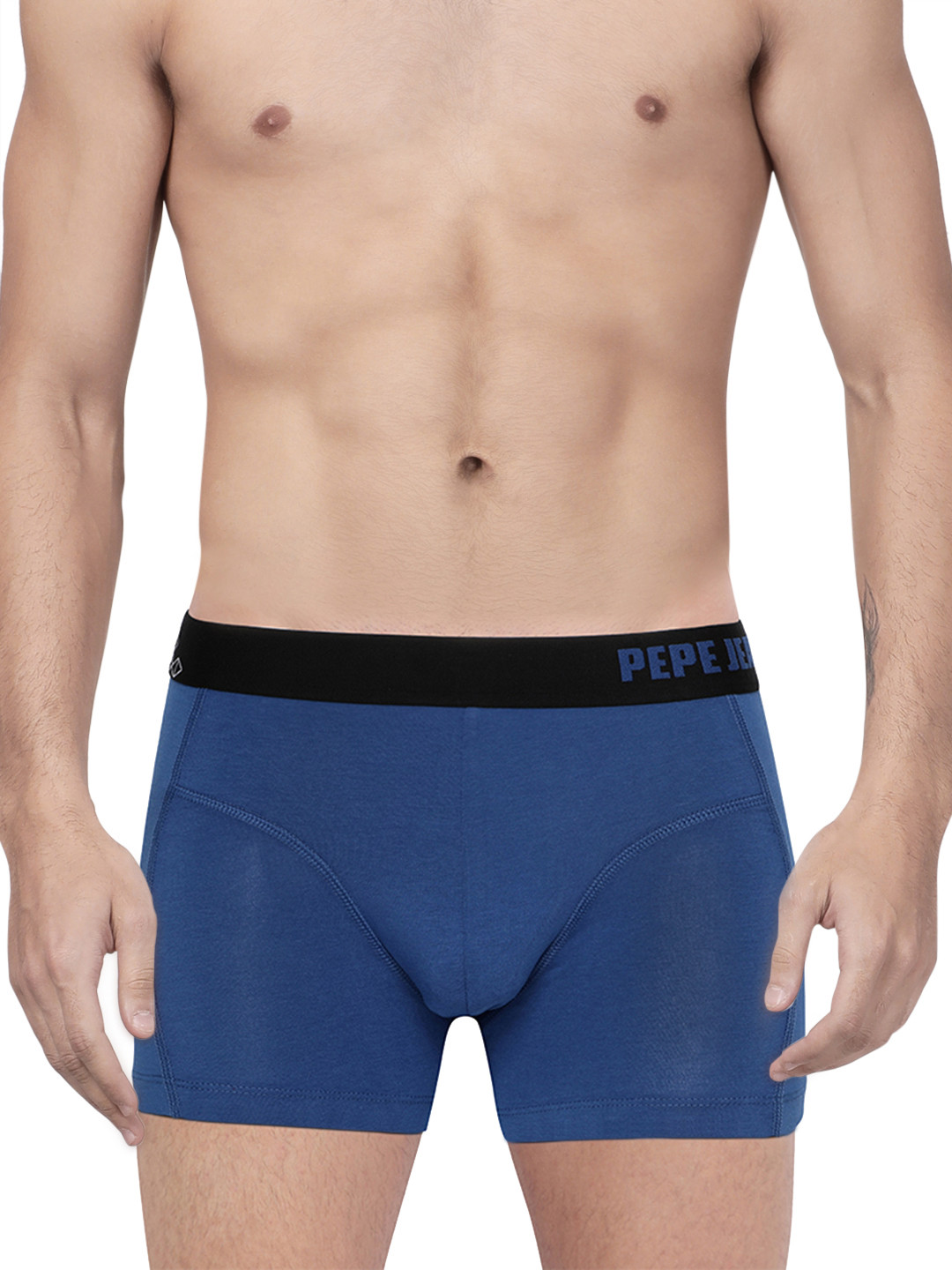 Pepe Jeans Men Navy Blue Solid MOD Trunks 8904311304319