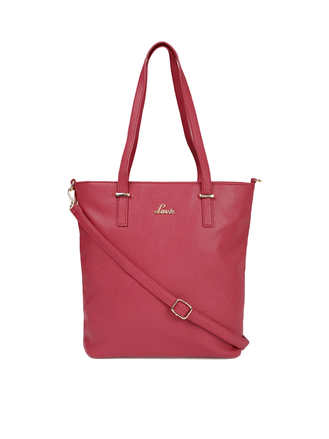 lavie pink solid shoulder bag