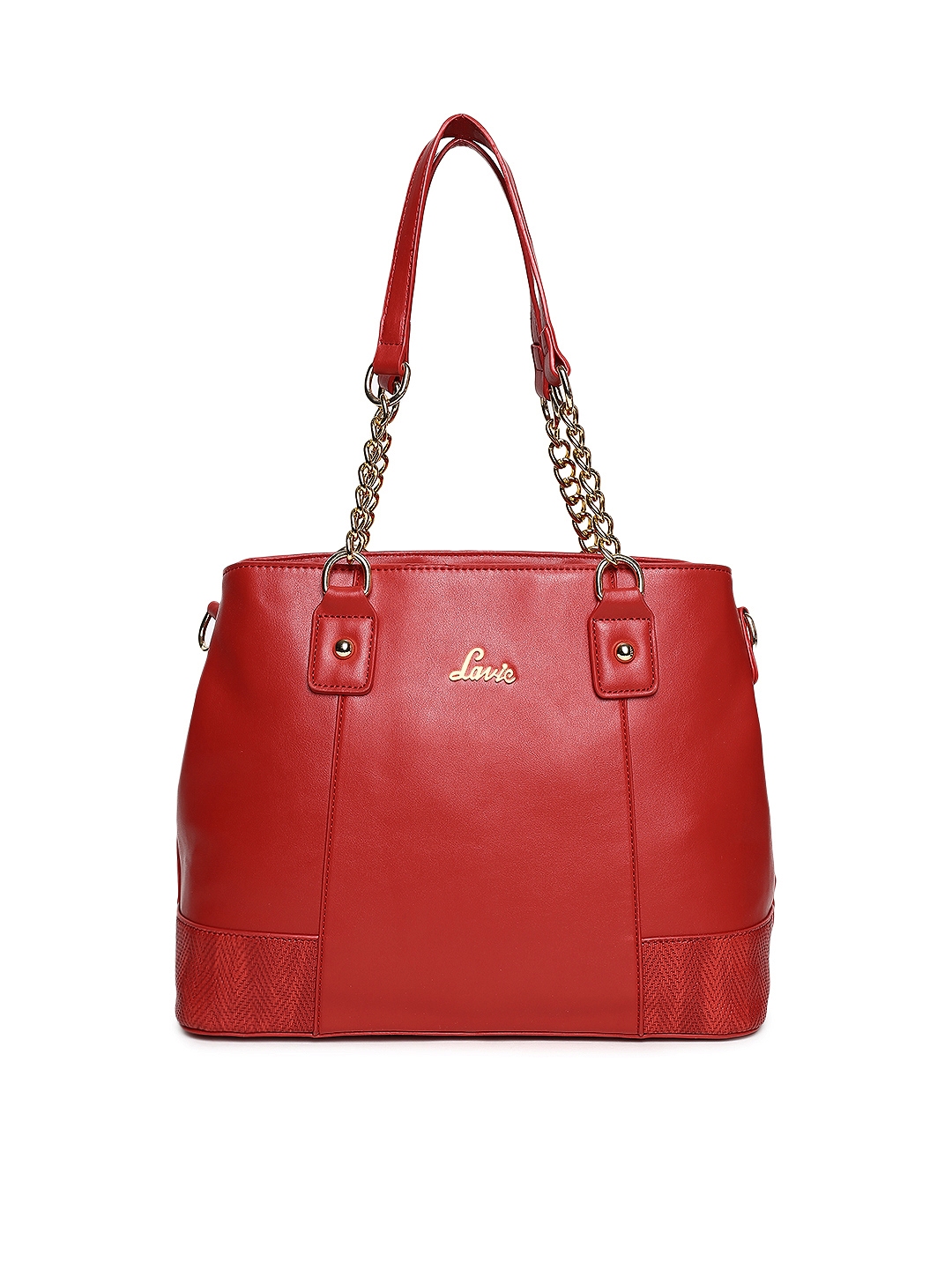 Lavie Red Solid Shoulder Bag