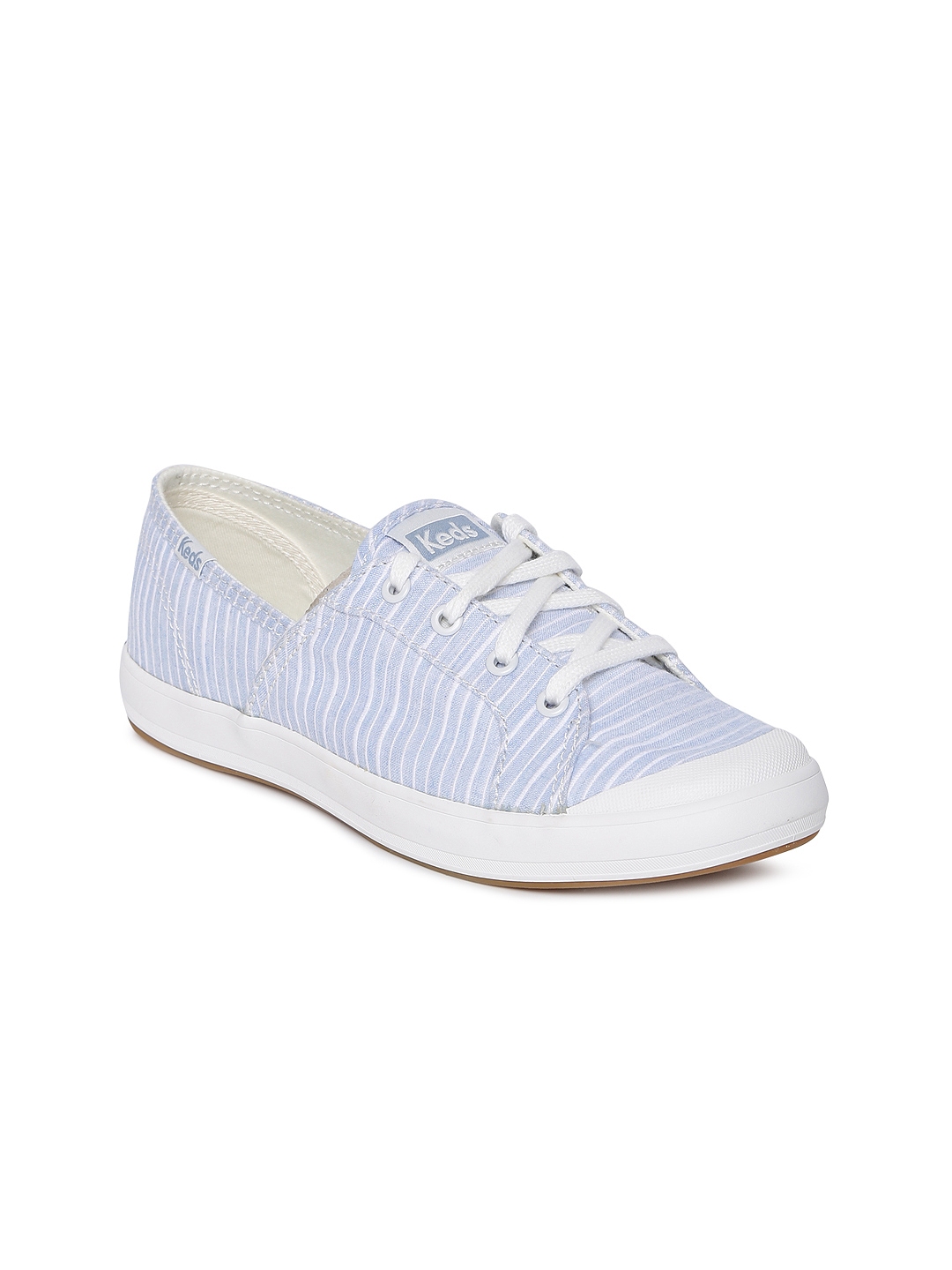 blue and white keds