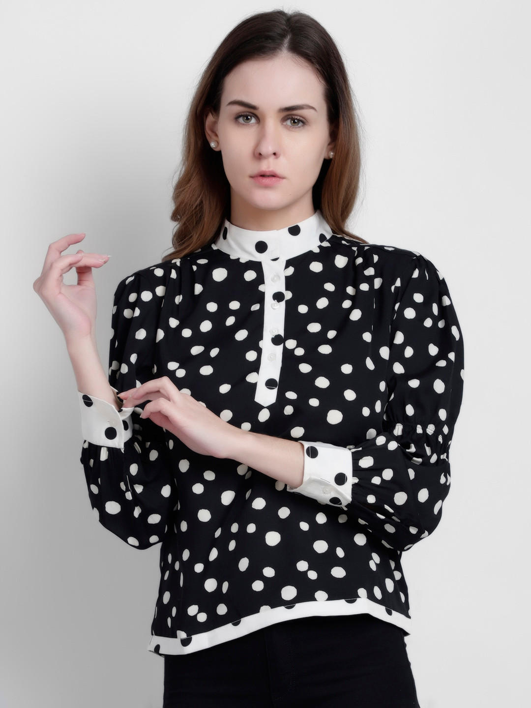 loft polka dot shirt