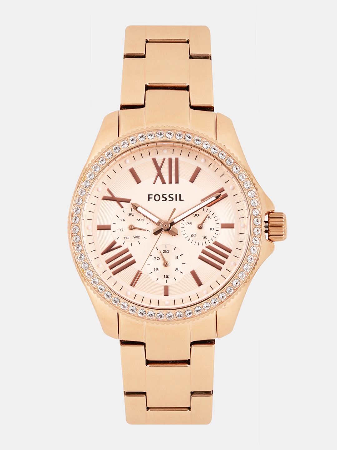 For 6322/-(45% Off) Fossil Women Rose Gold Analogue Watch AM4483 at Amazon India