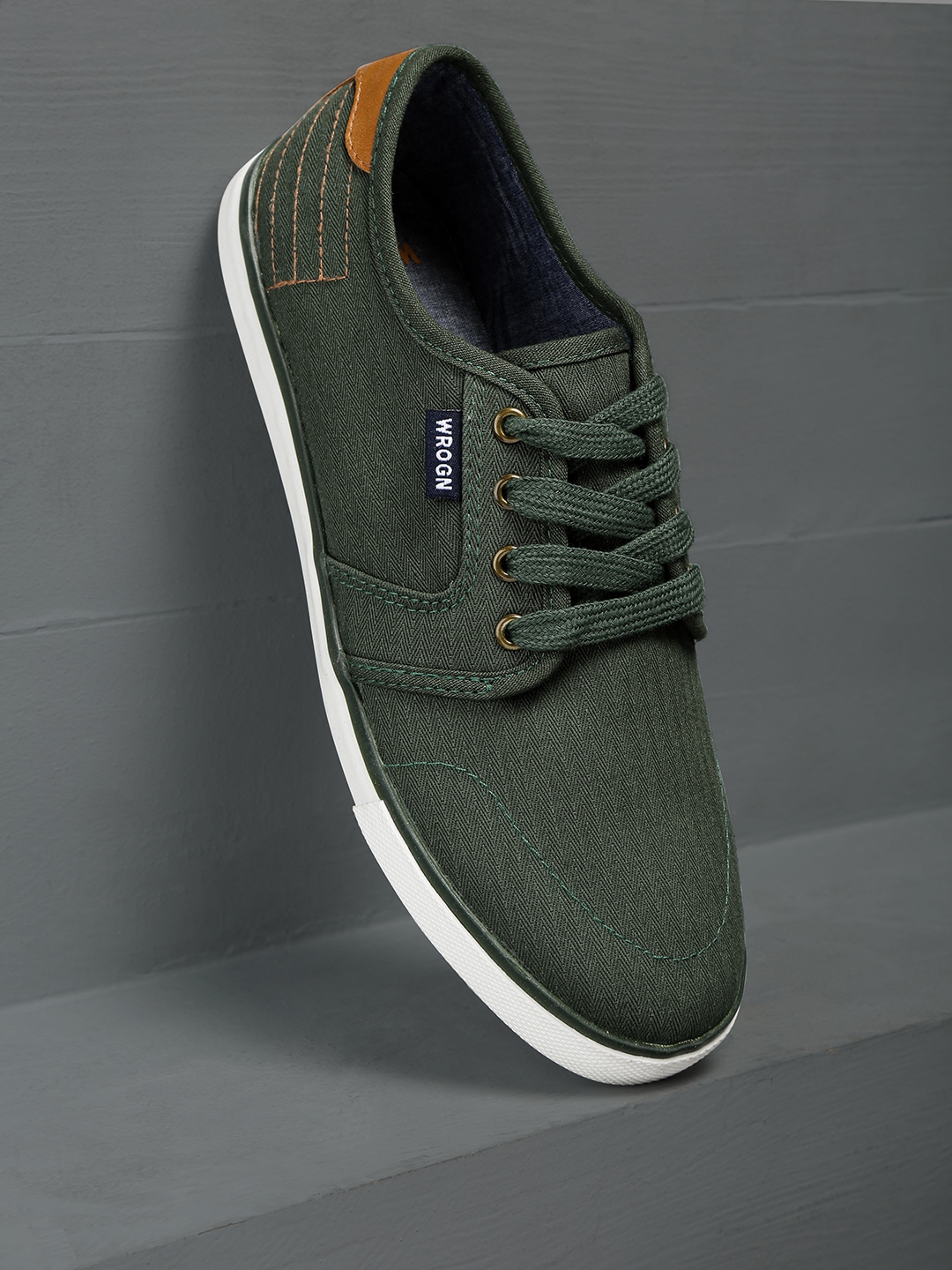 WROGN Men Green Sneakers - Casual Shoes 