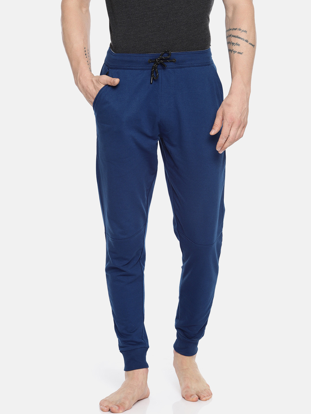 Fruit of the loom Men Blue Solid Solid Lounge Pants MKP06-A1S2