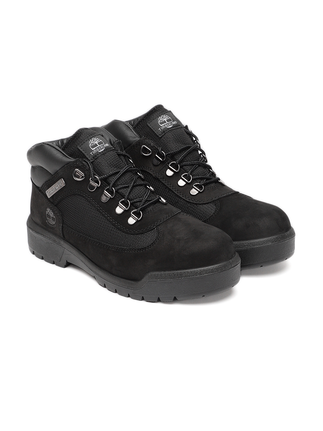 All black timberland field on sale boots