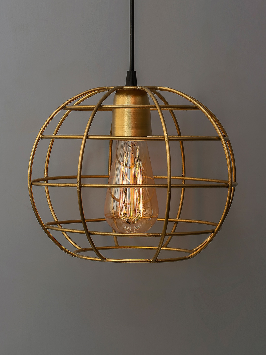 Homesake Gold-Toned Solid Filament Classic Sphere Hanging Light
