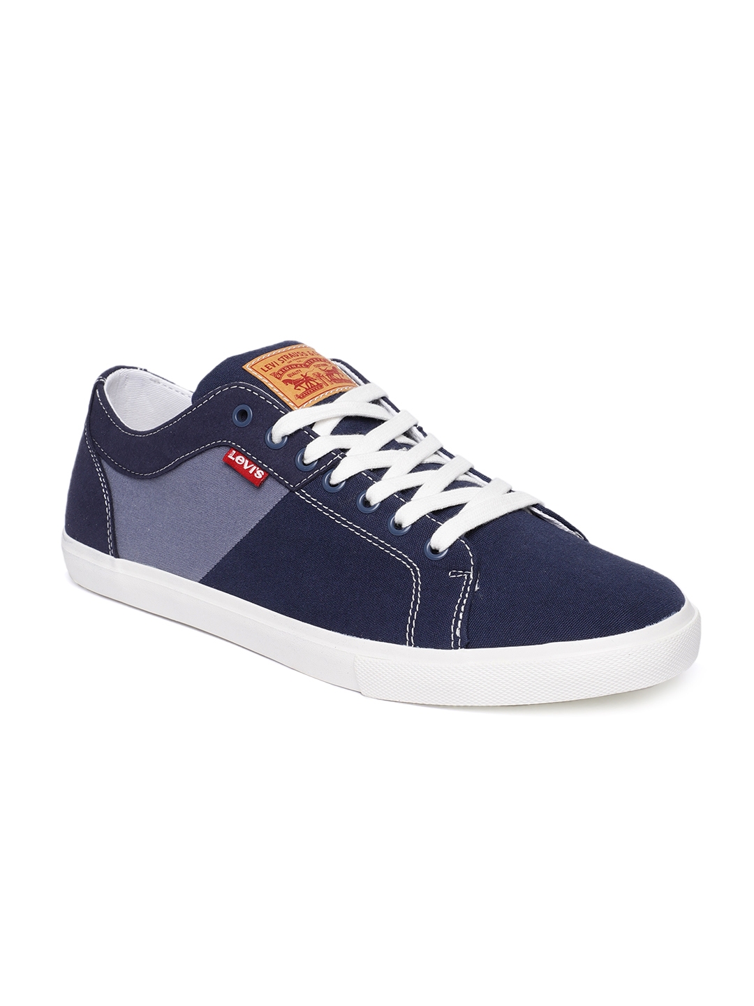 Buy Levis Men Navy Blue Solid Sneakers - Casual Shoes for Men 9035961 |  Myntra
