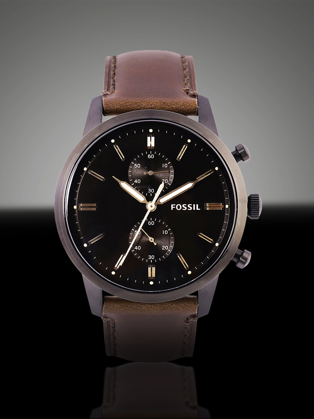 Buy Fossil 44MM Townsman Men Brown Analogue Watch FS5437 Watches for Men 9036689 Myntra