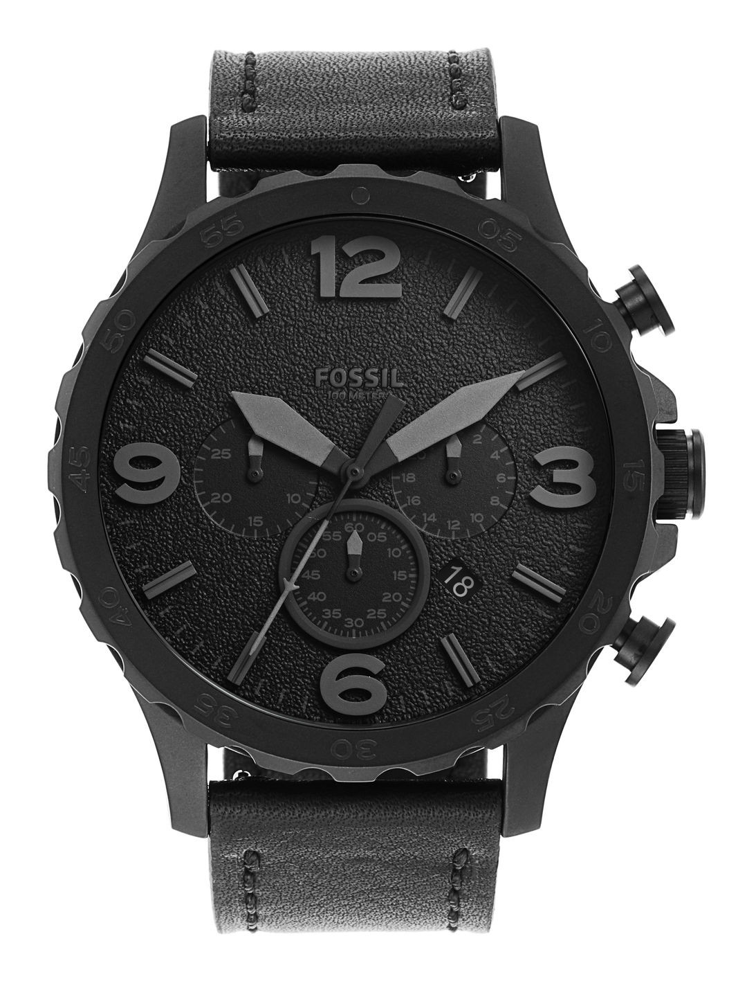 Fossil Men Black Analogue Watch JR1354