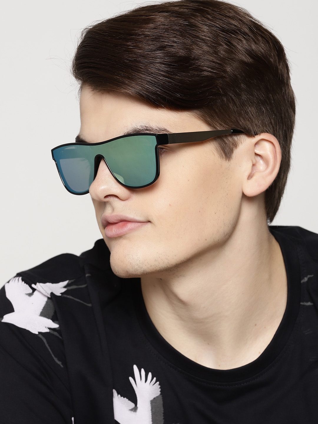 Buy Mast Harbour Unisex Mirrored Shield Sunglasses MFB PN PS