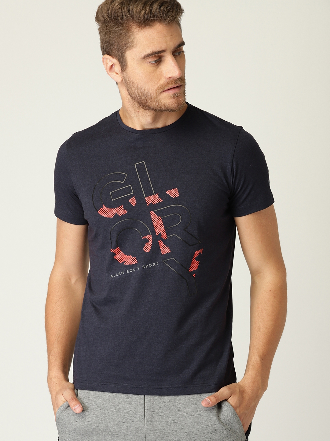 allen solly round neck t shirts