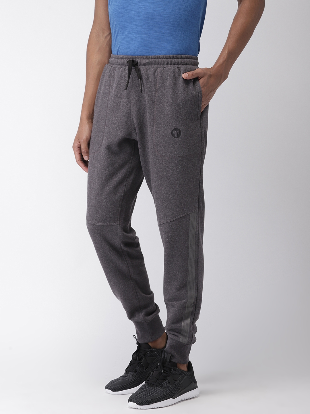 Buy 2GO Men Charcoal Grey Solid Sports Joggers Track Pants for Men 9041359 Myntra