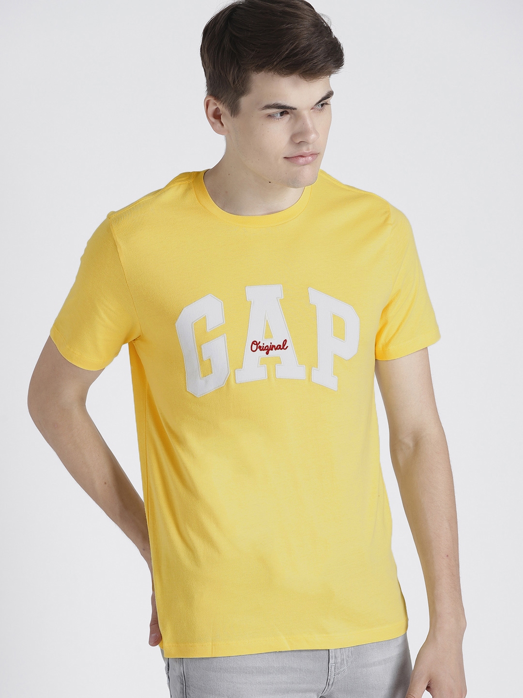 gap yellow t shirt