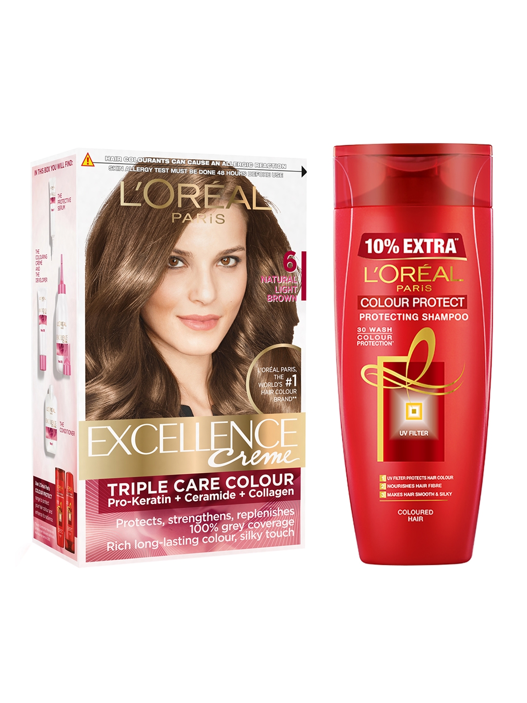 Buy LOreal Paris Set Of Hair Color & Shampoo - Hair Colour for Women  9059893 | Myntra