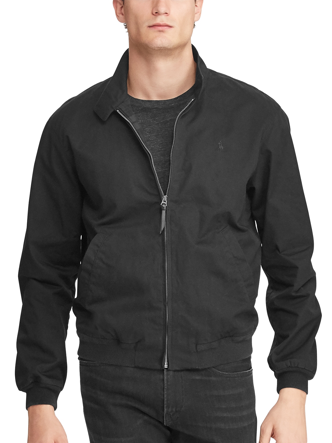 Buy Polo Ralph Lauren Men Black Solid Bomber Jacket - Jackets for Men  9062641 | Myntra