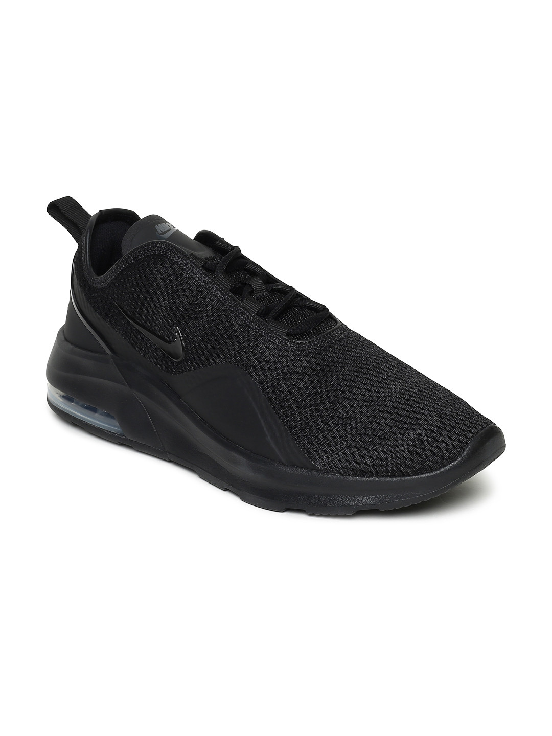 nike air max motion 2 men's sneakers all black