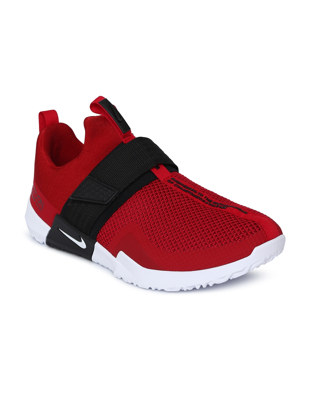 mens red training shoes