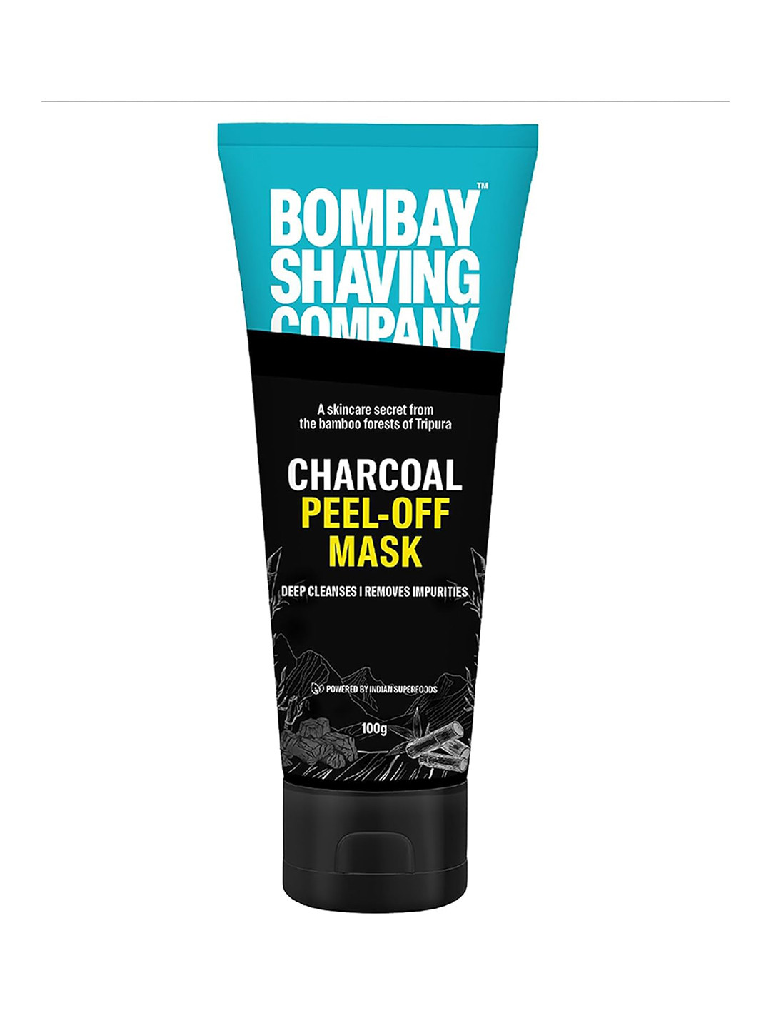 Bombay Shaving Company Unisex Charcoal Peel Off Mask Anti Pollution & Blackhead Removal 100g