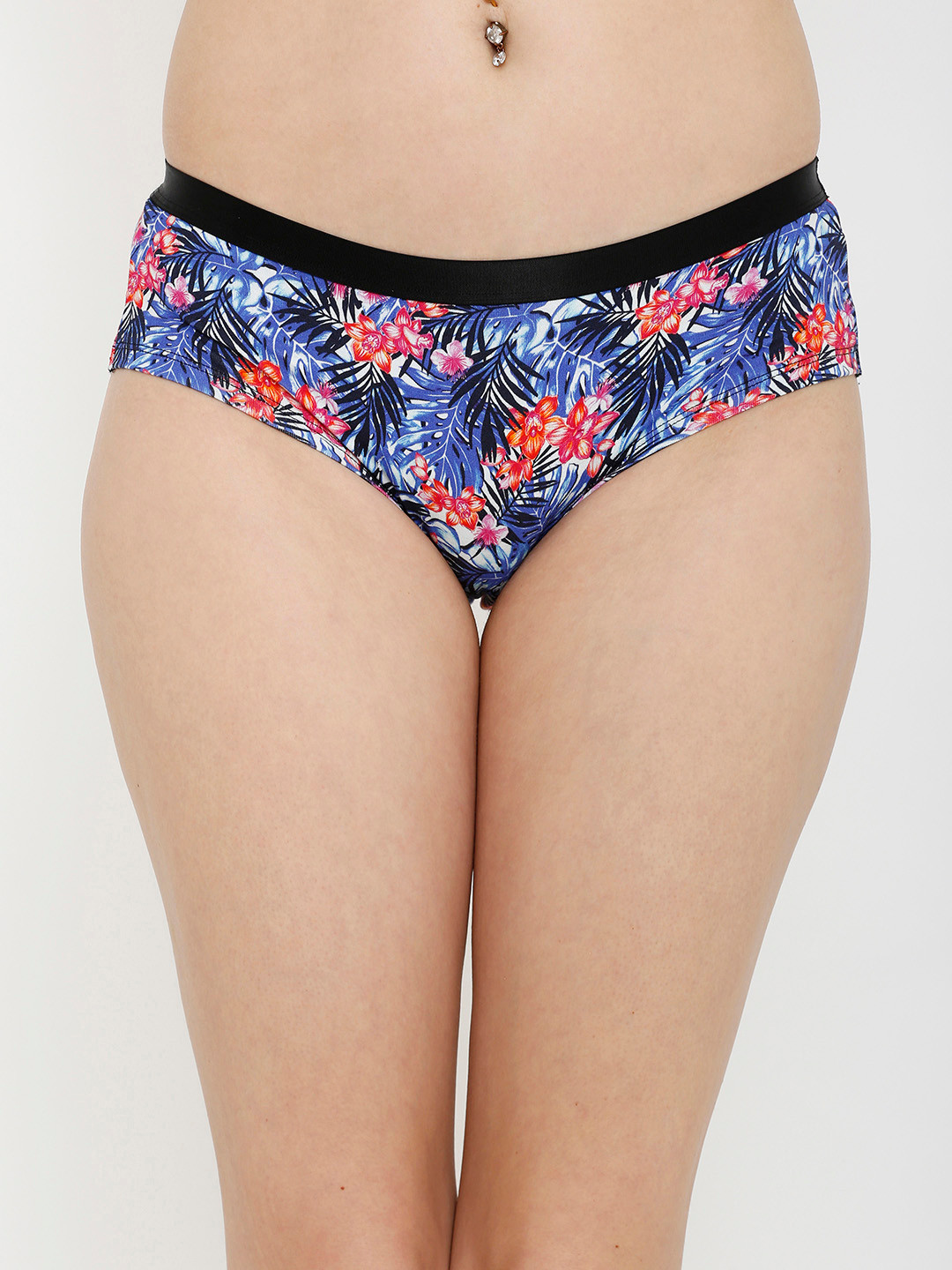 Candyskin MTV Women Blue & Red Printed Boyshorts CSXMTV-P01ROYALBLUE