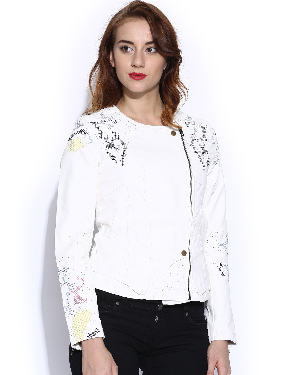 desigual white jacket