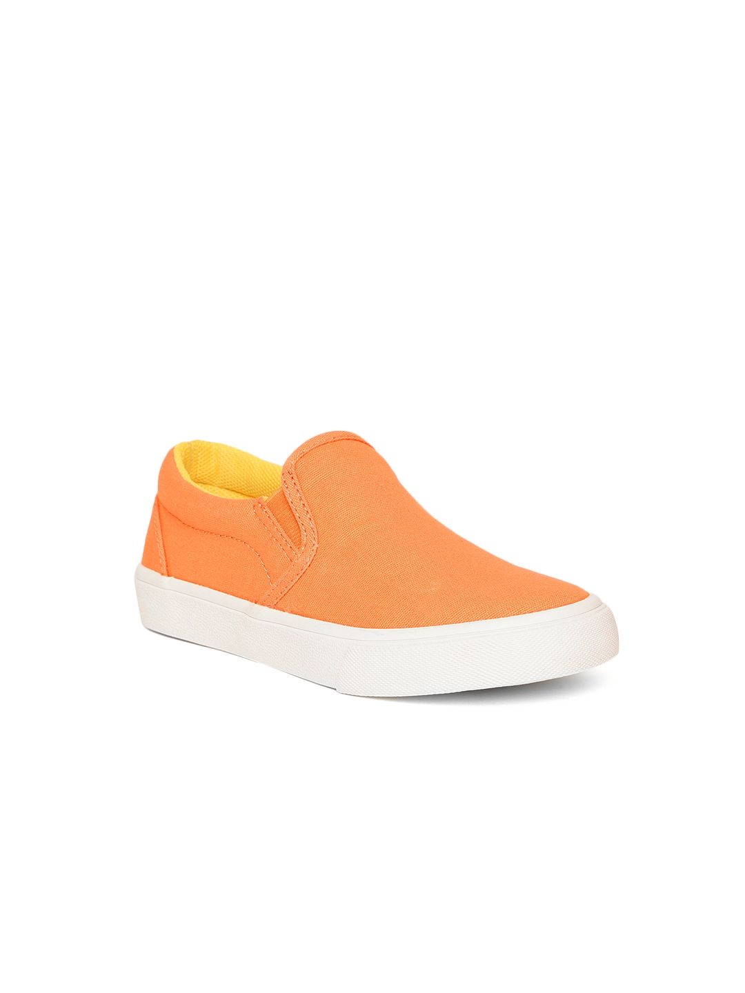 Orange Slip Ons - Casual Shoes 
