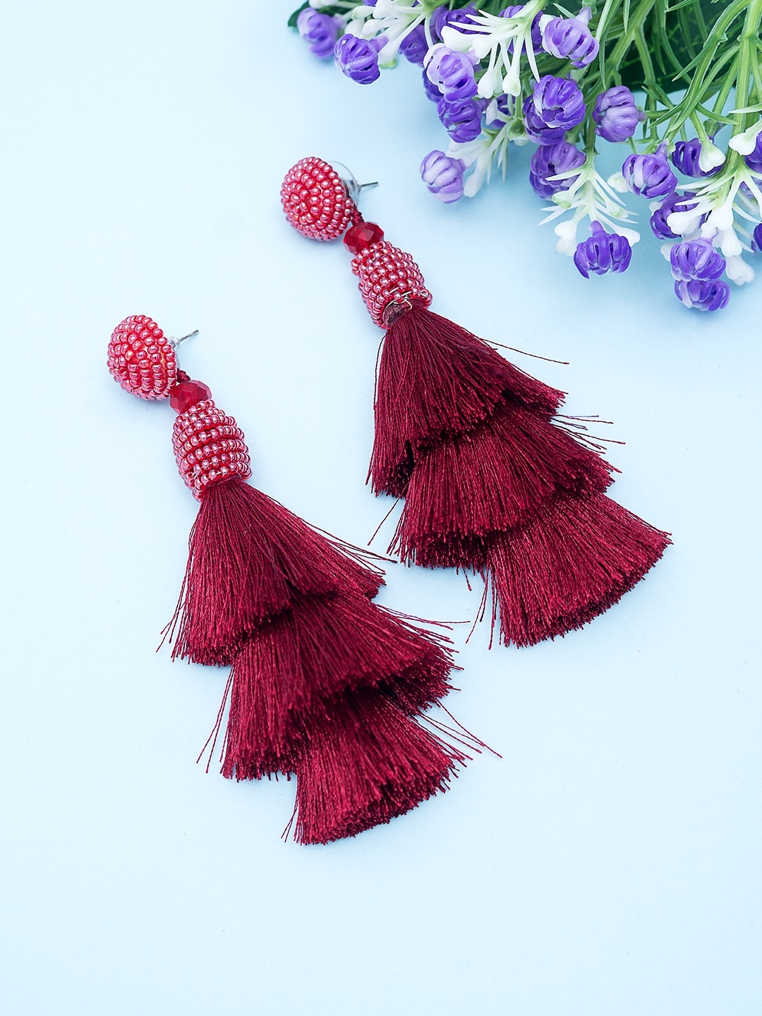 Tassel on sale earrings myntra