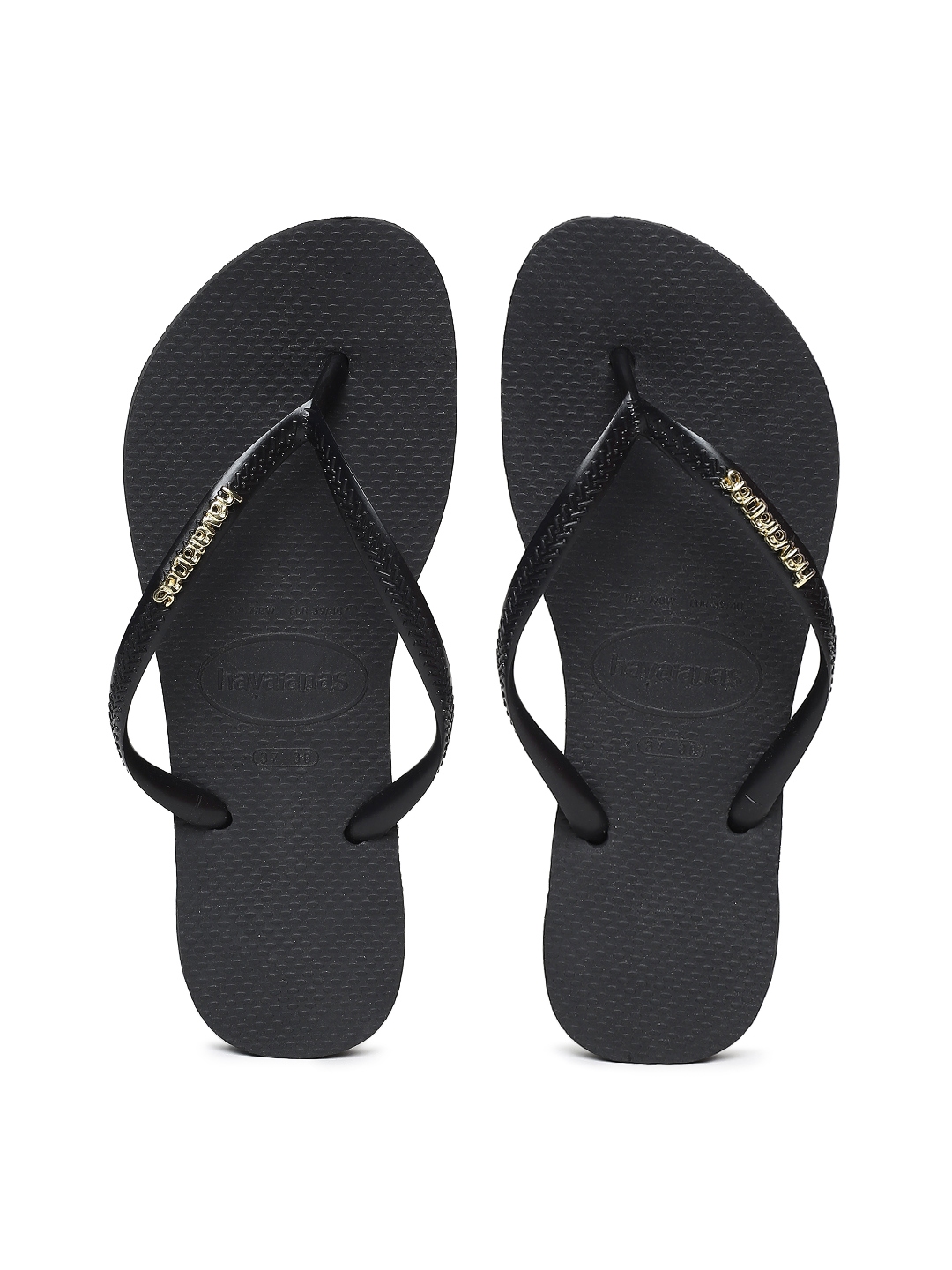 black slim havaianas womens