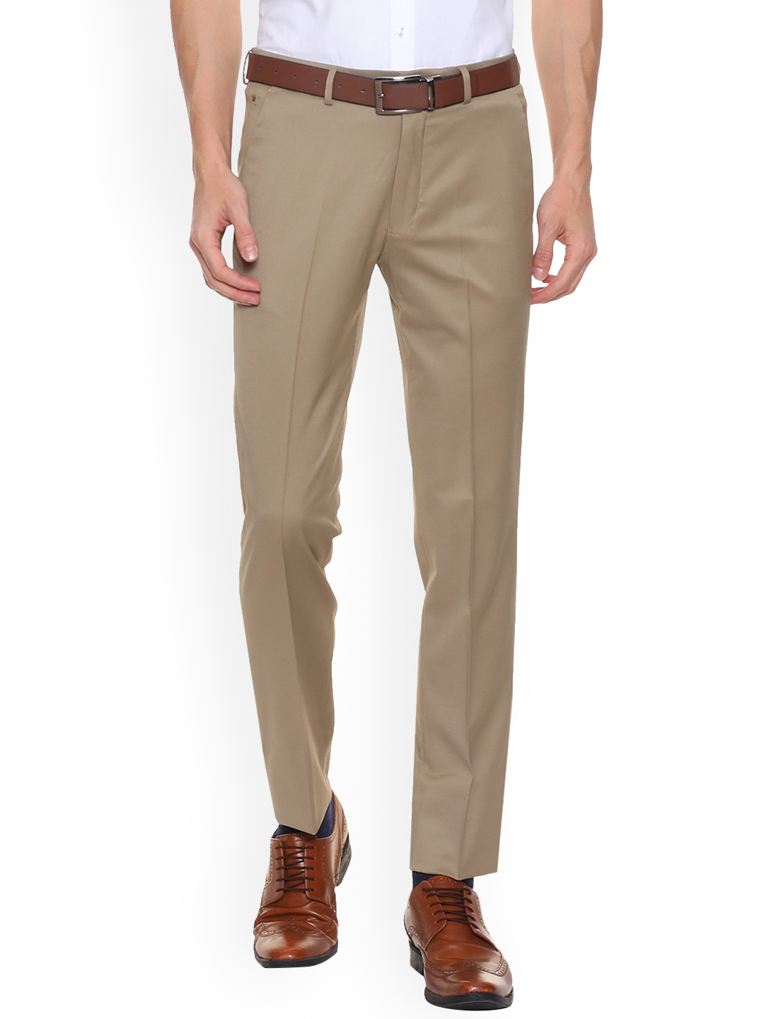 Louis Philippe Mens Relaxed Fit Formal Trousers LPTPMRGBZ73818Beige38   Amazonin Fashion
