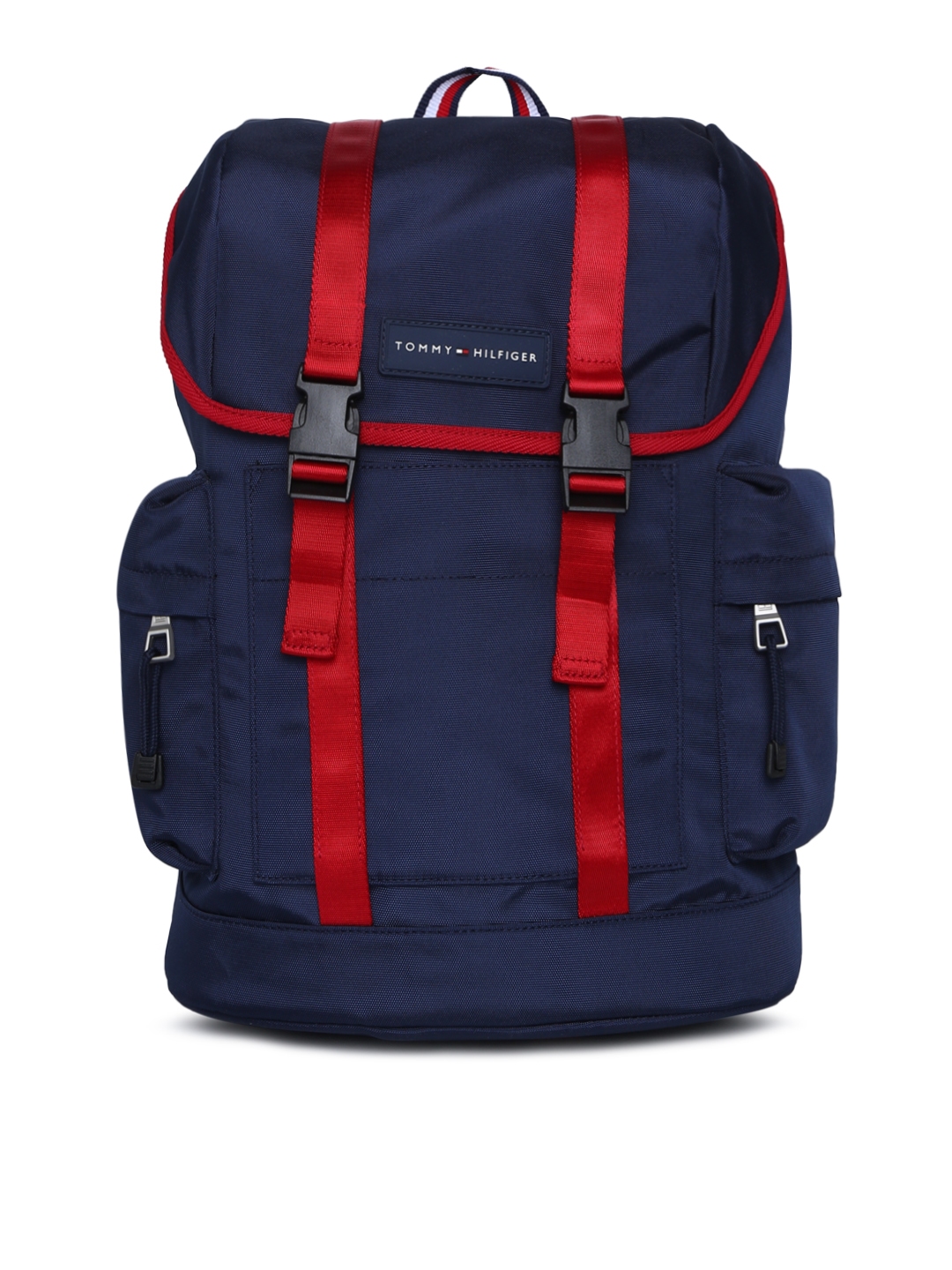 tommy hilfiger backpack navy blue and red