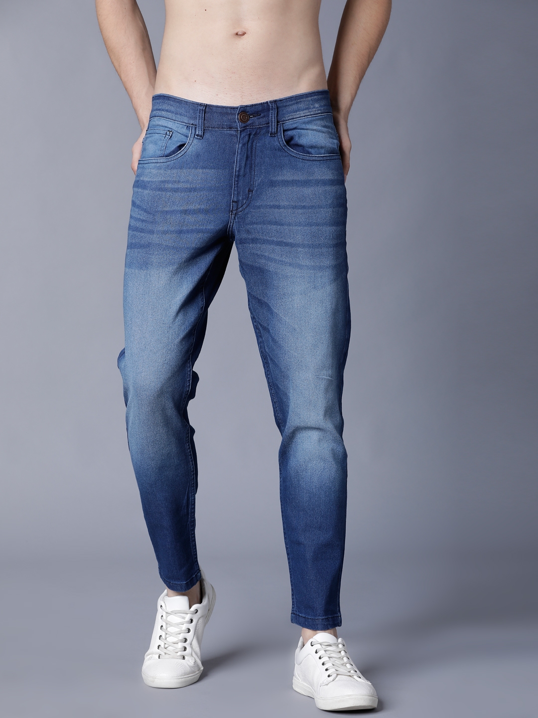 Mens Tapered Blue Jeans For Sale Off 78