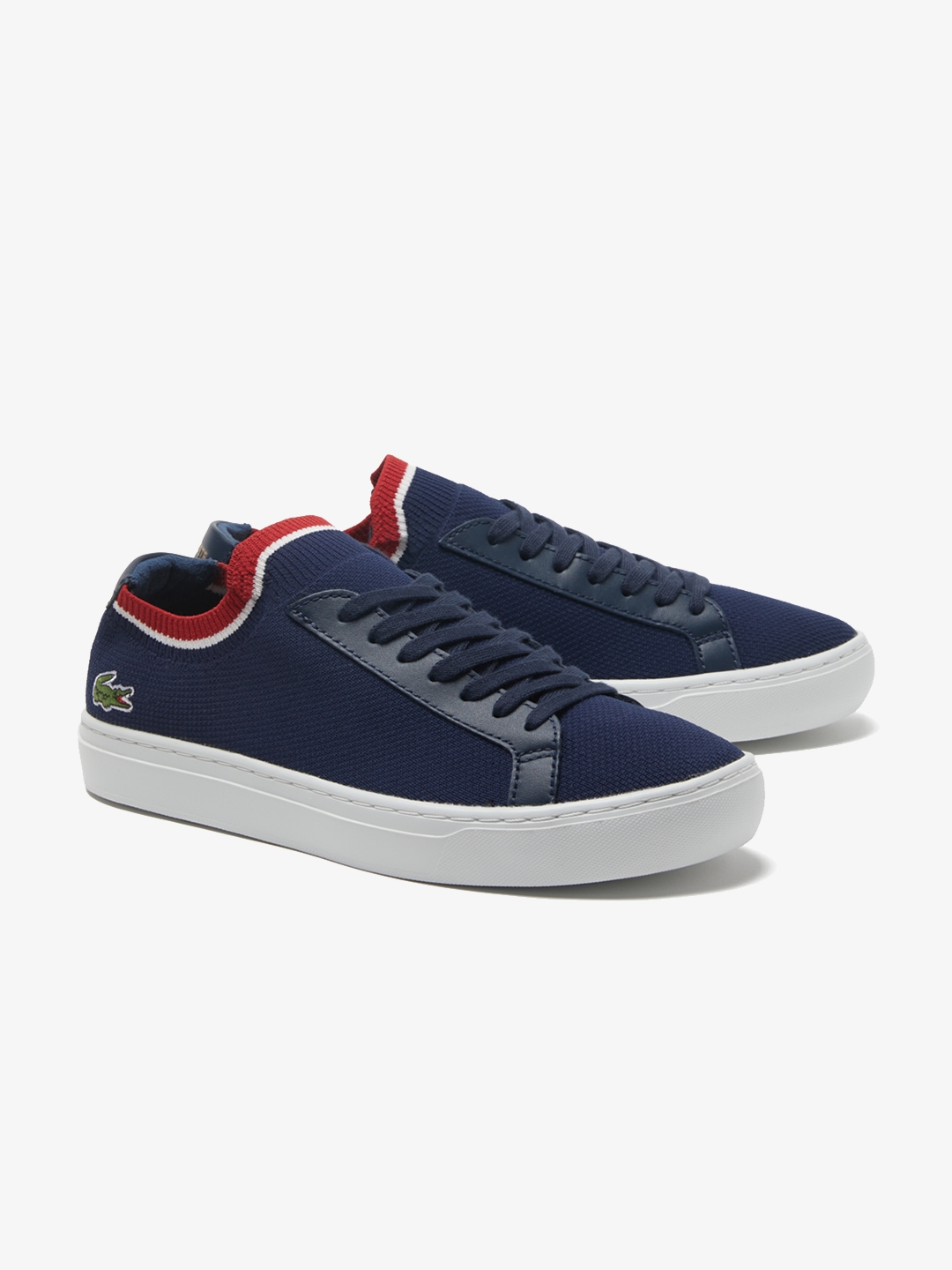 lacoste navy blue sneakers