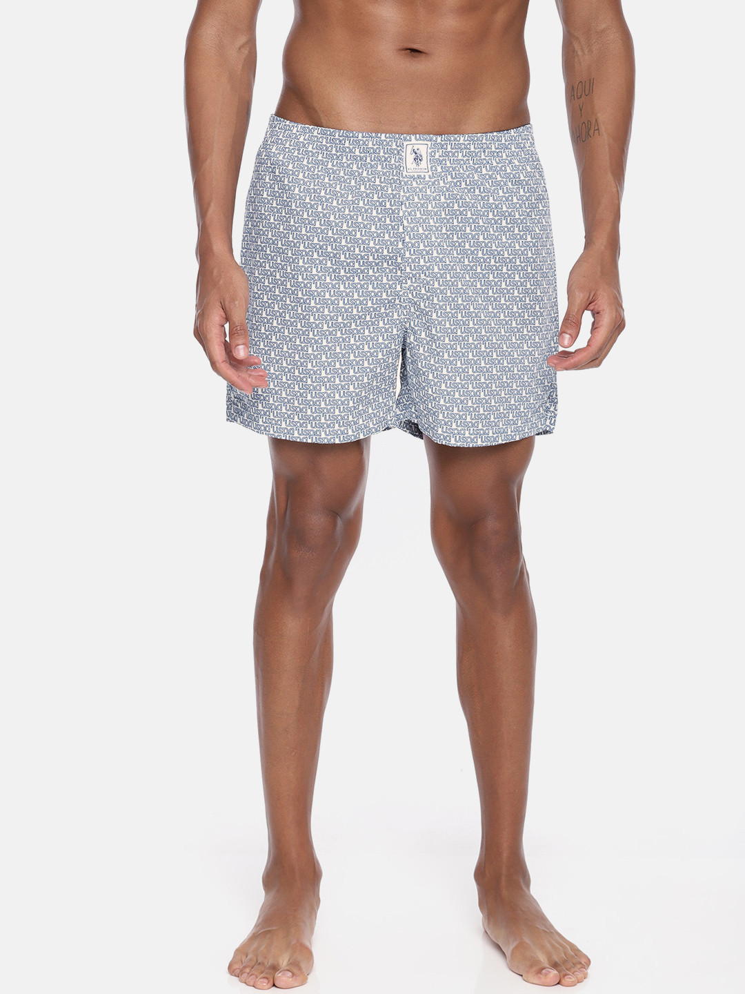 U.S. Polo Assn. Men Assorted Printed    Pure Cotton Boxers I657-615-Cr