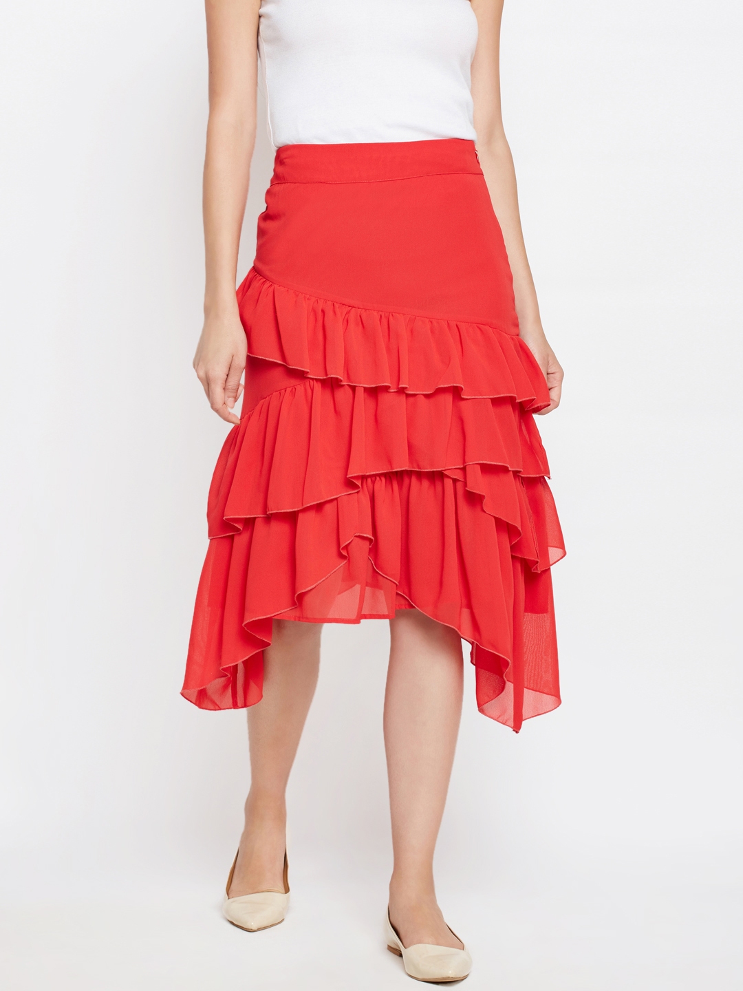 red a line skirt