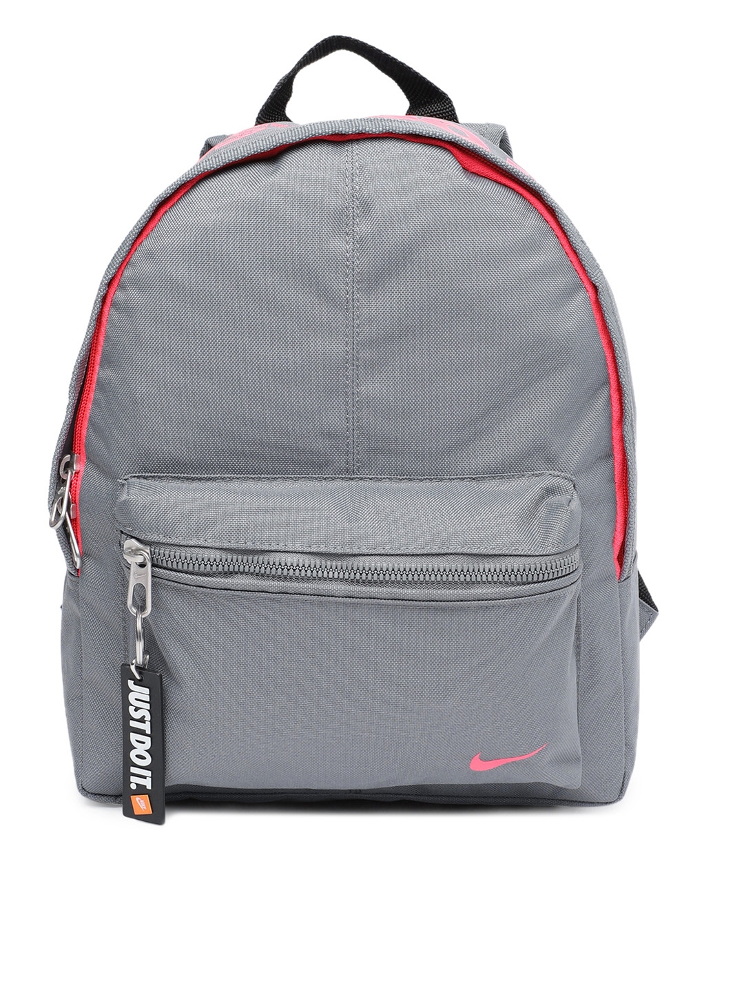 Nike Kids Grey Black Brand Logo Classic Base Backpack