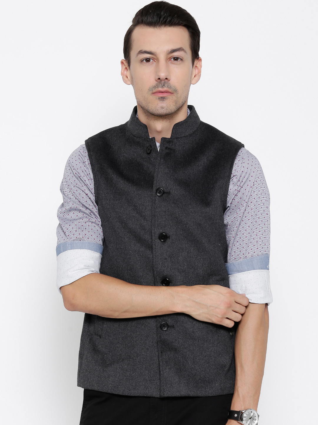wool nehru jacket