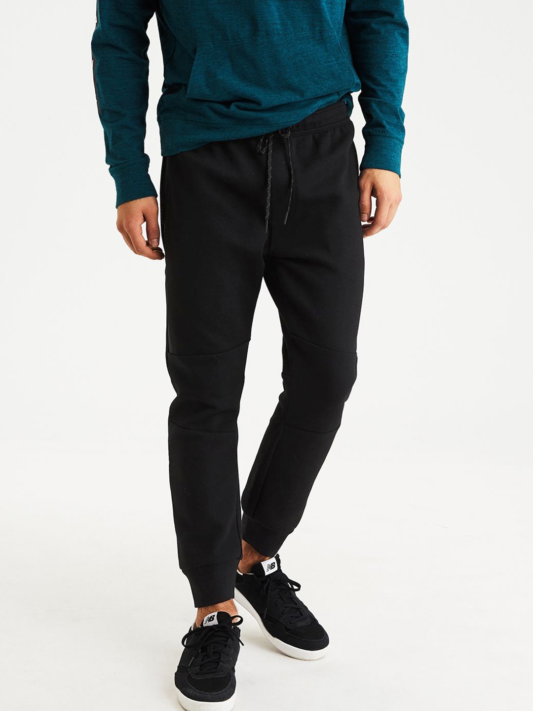 Buy AMERICAN EAGLE OUTFITTERS Men Black Solid Joggers - Track Pants for Men  9186347 | Myntra
