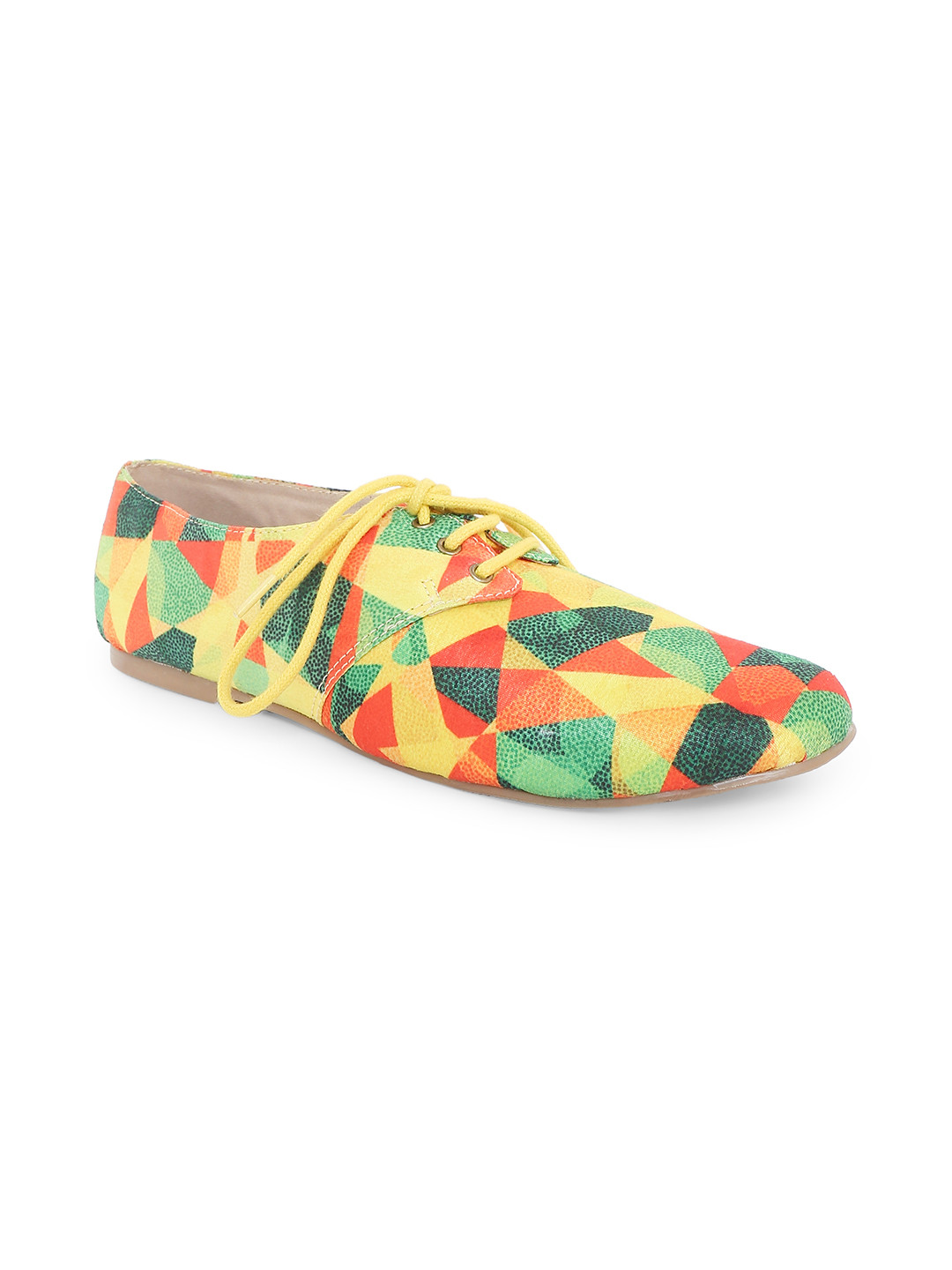 Buy Kanvas Women Yellow Oxfords Casual Shoes for Women 9202449