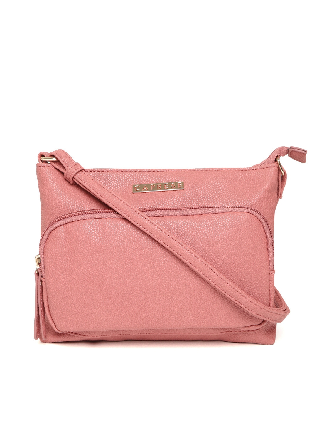 Caprese pink solid store handheld bag