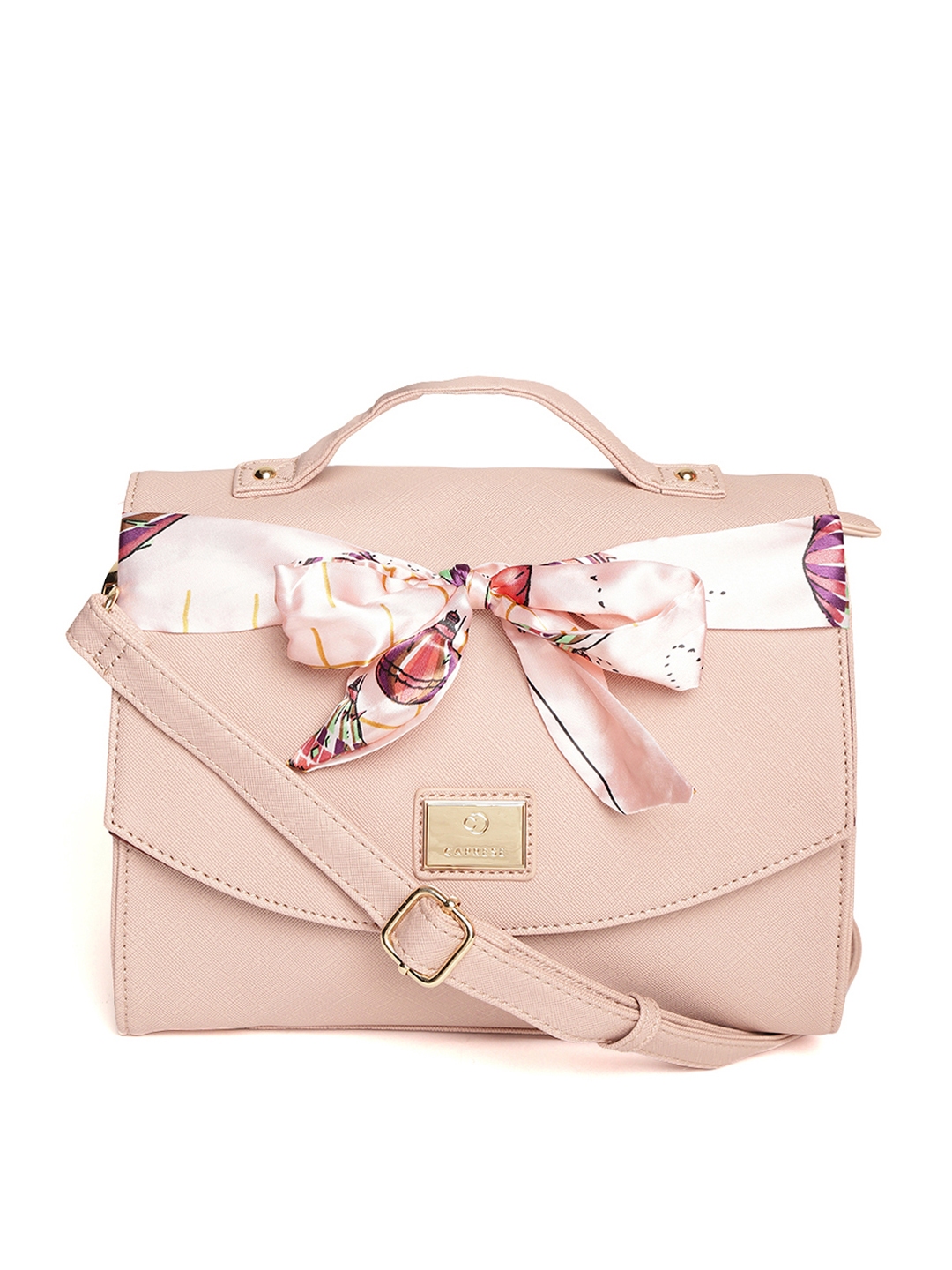 caprese peach handbag