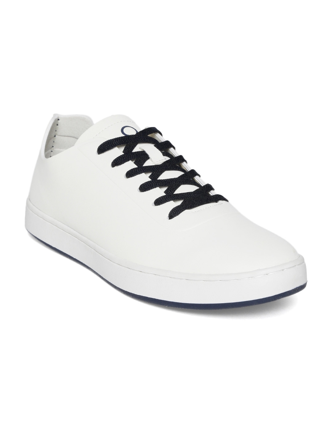 united colors of benetton men white sneakers